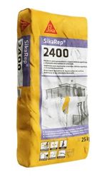 Mortero de reparación y refuerzo, tixotrópico, clase R4, resistente a los sulfatos, SikaRep®-2400 de Sika. Gris. Saco: 25 Kg
